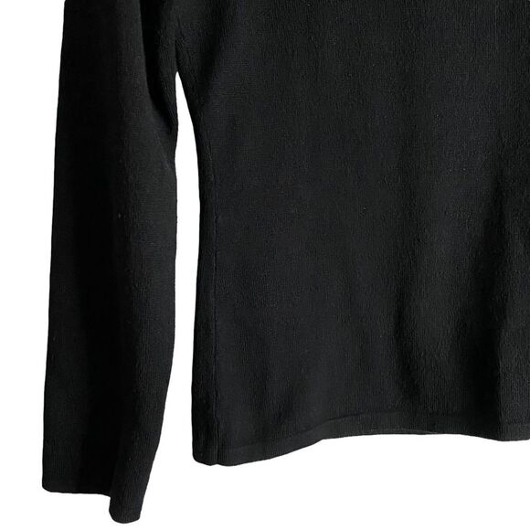 Fred David Women's Black Soft Knit Crewneck Top - Picture 5 of 5